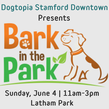 Bark in the Park in partnership with Spot on Veterinary Hospital and Hotel and GetJoy Food & Co on Sunday, June 4 from 11am-3pm at Latham Park