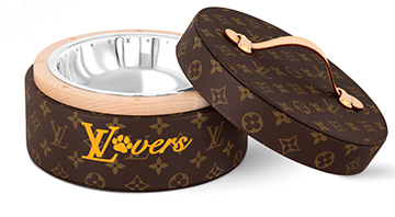 Louis Vuitton Dog Bowl